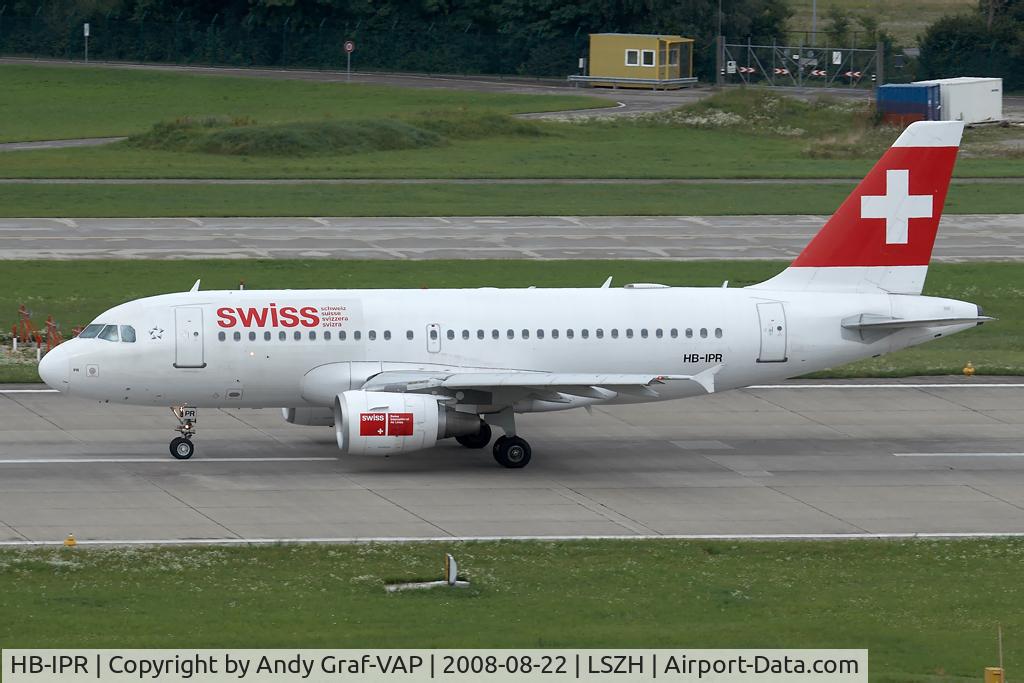 HB-IPR, 1999 Airbus A319-112 C/N 1018, SWISS A319