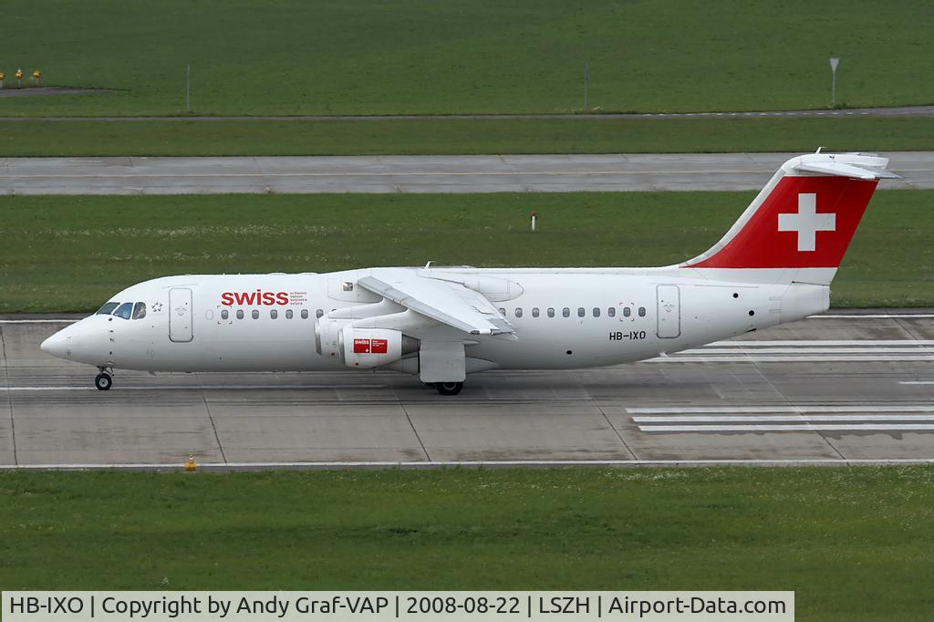 HB-IXO, 1996 British Aerospace Avro 146-RJ100 C/N E3284, SWISS RJ100