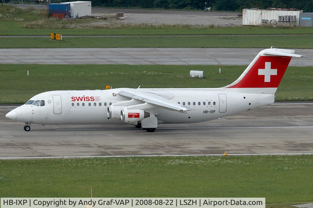 HB-IXP, 1996 British Aerospace Avro 146-RJ100 C/N E3283, SWISS RJ100