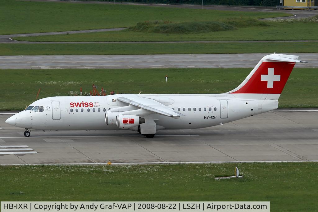 HB-IXR, 1996 British Aerospace Avro 146-RJ100 C/N E3281, SWISS RJ100