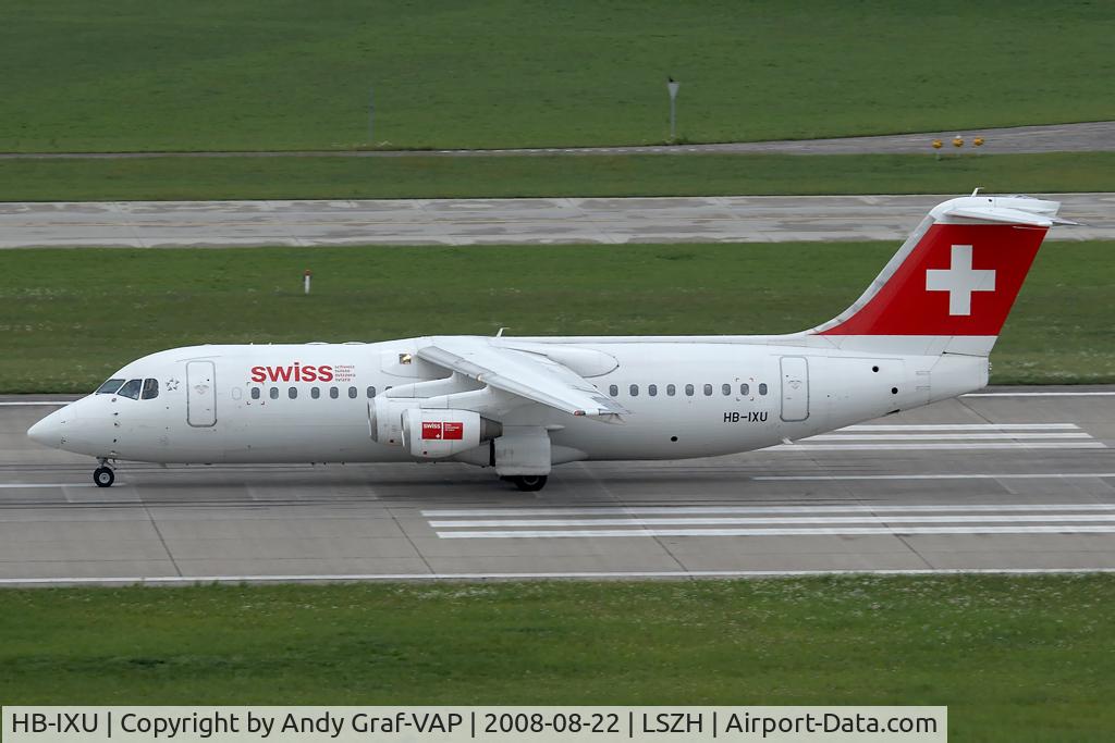 HB-IXU, 1995 British Aerospace Avro 146-RJ100 C/N E3276, SWISS RJ100
