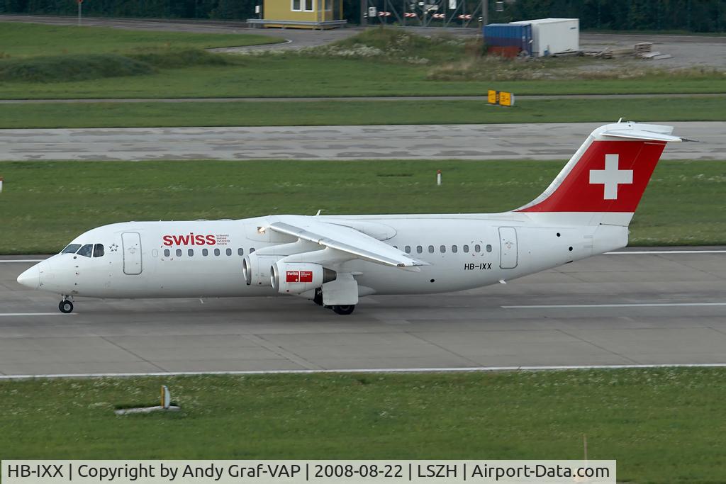 HB-IXX, 1995 British Aerospace Avro 146-RJ100 C/N E3262, SWISS RJ100