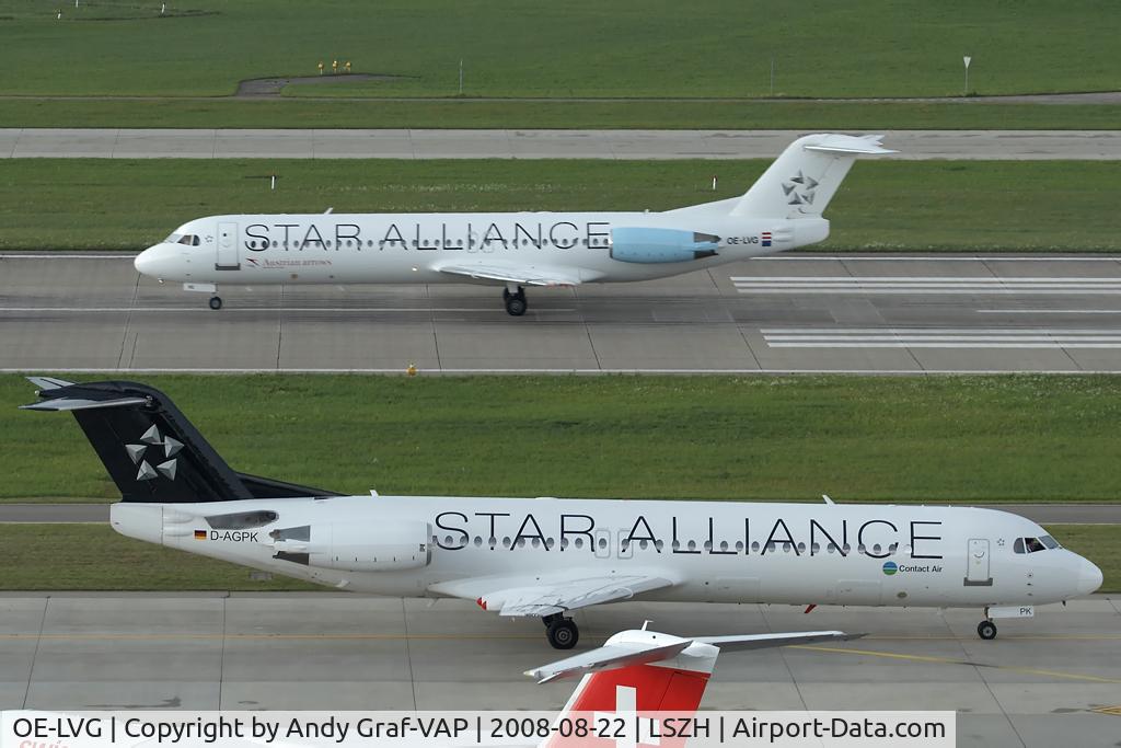 OE-LVG, 1994 Fokker 100 (F-28-0100) C/N 11520, Austrian Arrows F100