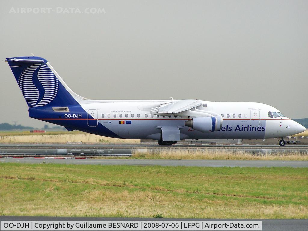 OO-DJH, 1990 British Aerospace BAe.146-200 C/N E2172, Un regular visitor at CDG.