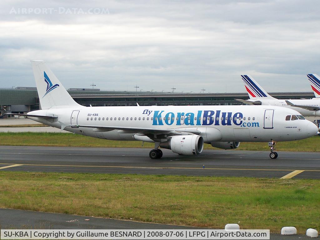 SU-KBA, 1998 Airbus A320-214 C/N 937, First time for me, I didn't even know this airline.