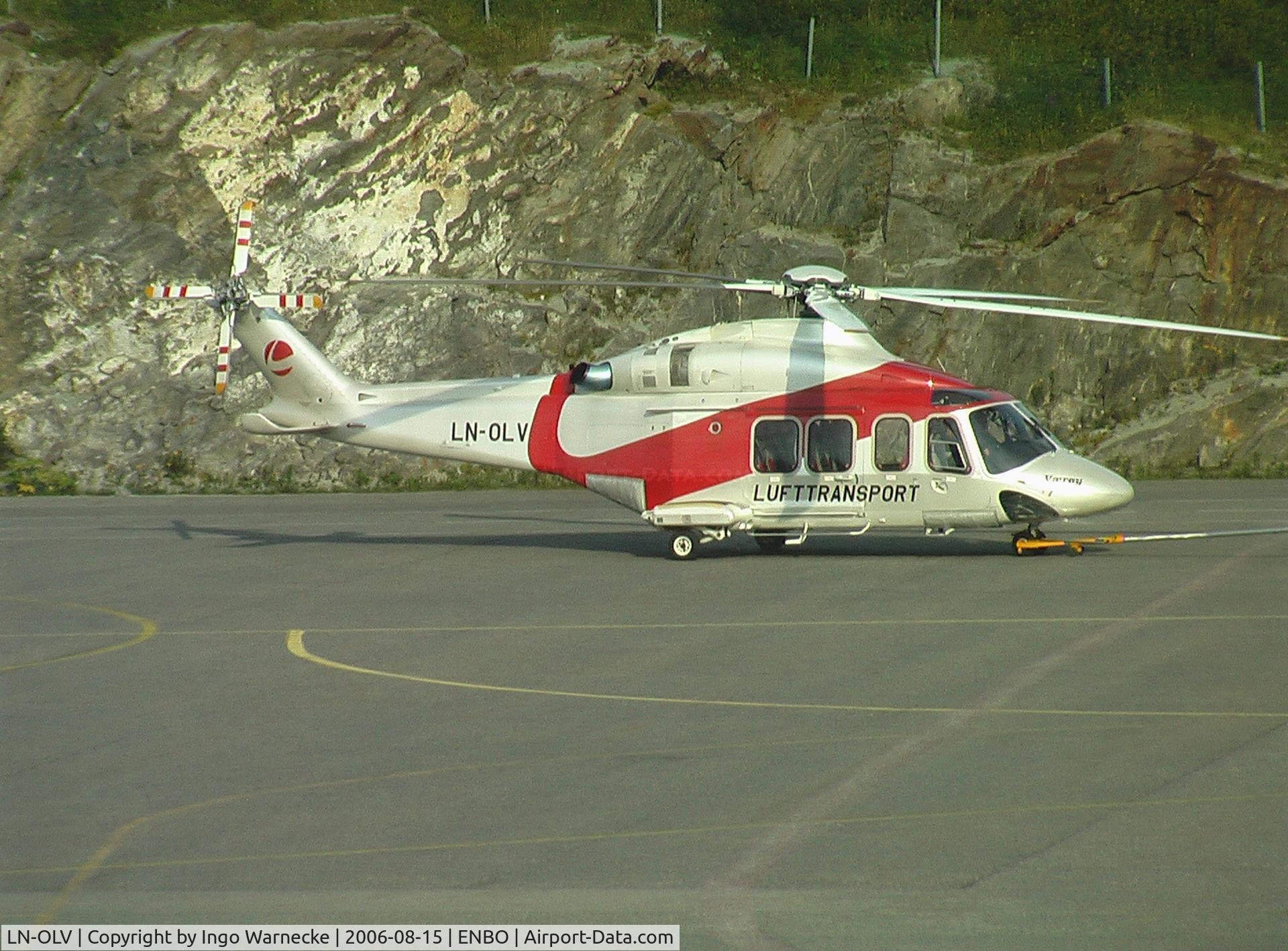 LN-OLV, Agusta AB-139 C/N 31023, Agusta AB.139 of LUFTTRANSPORT at Bodö airport