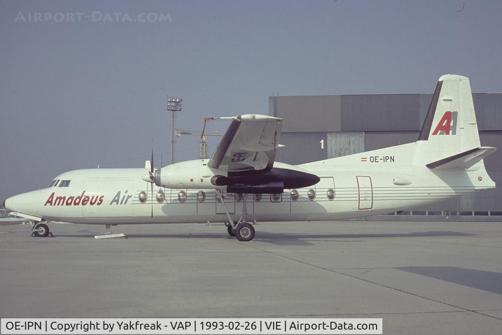 OE-IPN, 1985 Fokker F-27-500 Friendship C/N 10686, Amadeus Air Fokker 27