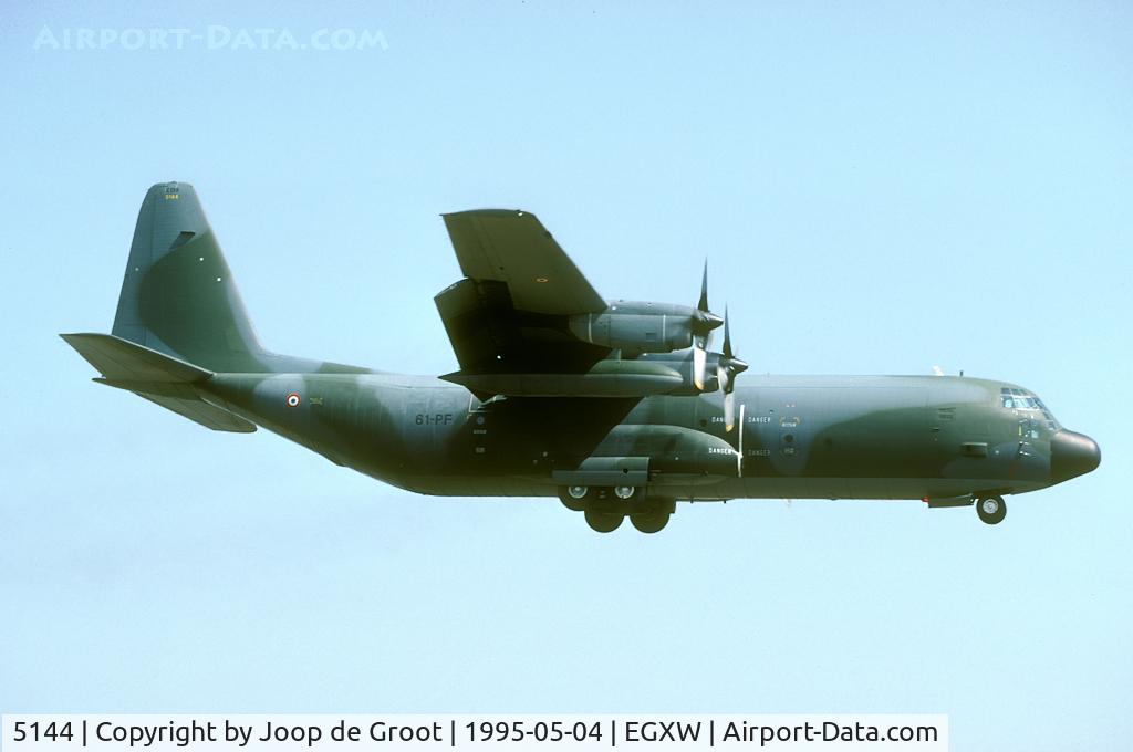 5144, Lockheed C-130H-30 Hercules C/N 382-5144, In May 1995 a deployment of Mirage 2000 was at Waddington for exercises over the ACMI range. ET 2/61 maintained the life line to France.