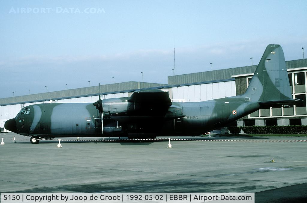5150, 1988 Lockheed C-130H-30 Hercules C/N 382-5150, Seen in the static park of the 1992 Melsbroek open house.