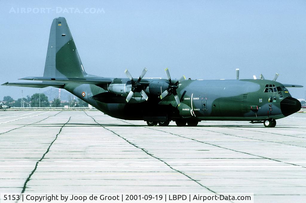 5153, 1988 Lockheed C-130H-30 Hercules C/N 382-5153, In 2001 the French AF participated in the Co-operative Key exercise with this Hercules.