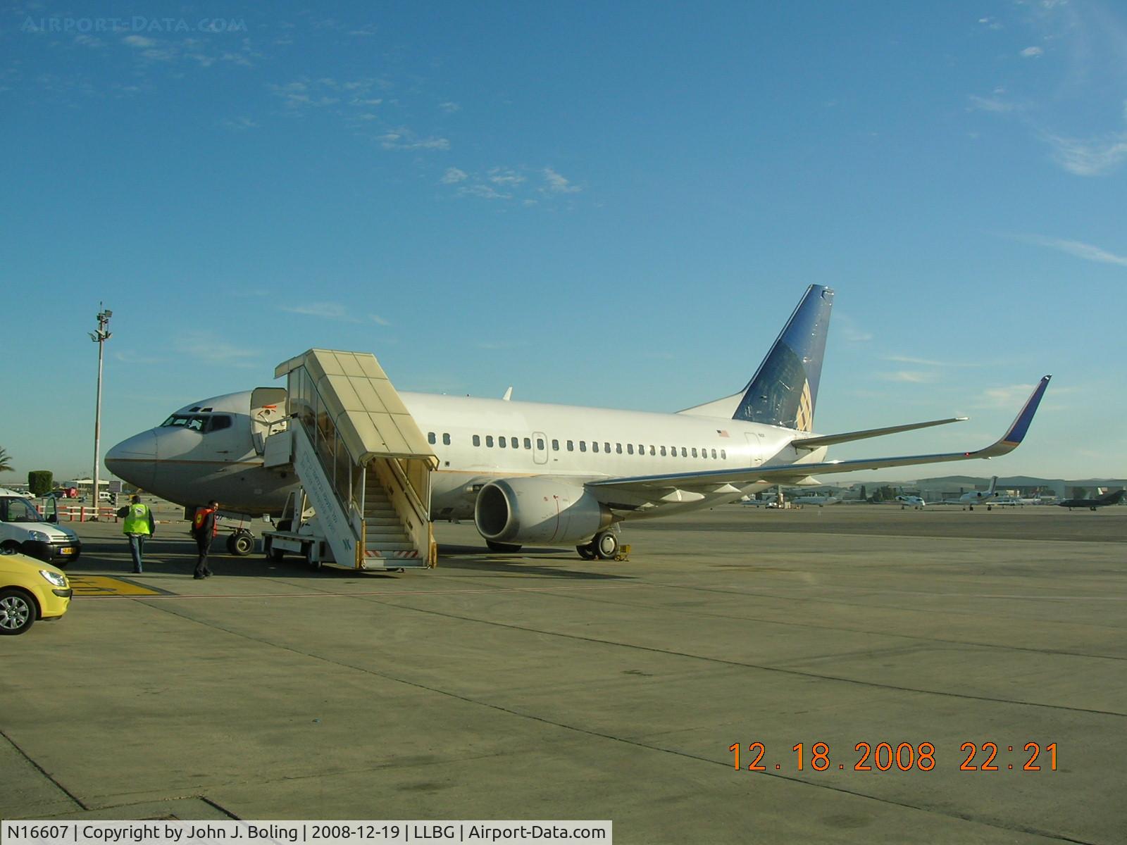 N16607, 1994 Boeing 737-524 C/N 27320, Delivered to Tel Aviv after ferry from Kcle by Bruce Burns and John Boling. Fuel stop in Goose bay and 48 hr delay in Copenhagen for permits.
