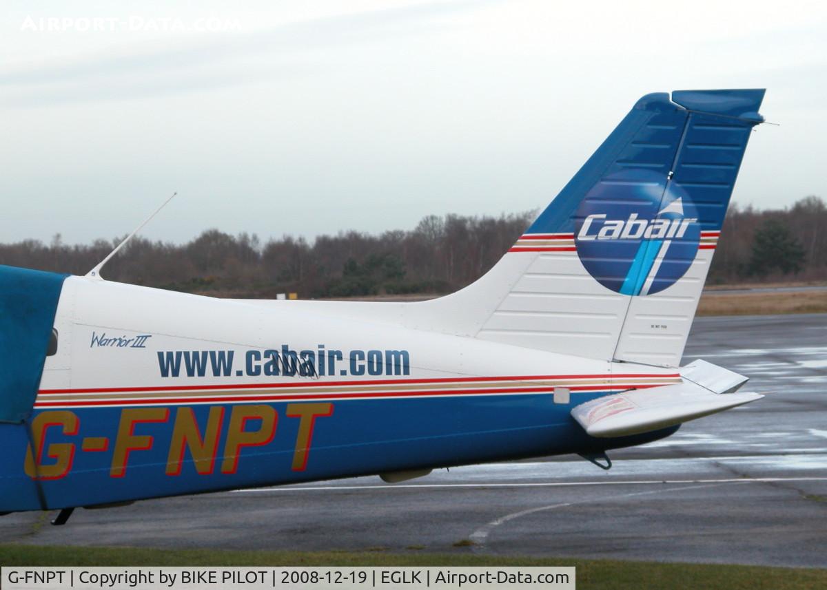 G-FNPT, 2002 Piper PA-28-161 Warrior III C/N 2842163, CABAIR WERE NOT VERY BUSY TODAY ALTHOUGH WEATHER WAS VERY GOOD FOR FLYING