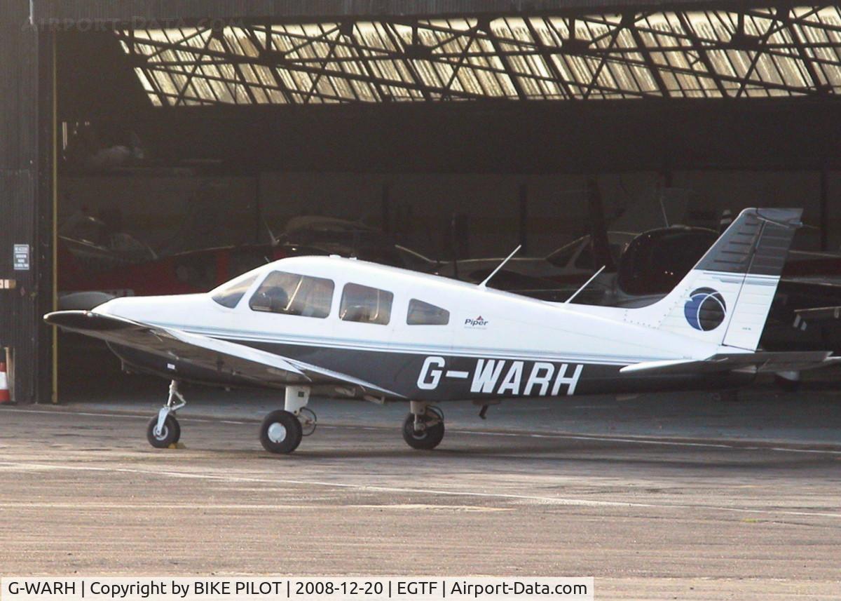 G-WARH, 1999 Piper PA-28-161 Cherokee Warrior III C/N 28-42063, PARKED IN FRONT OF MAIN HANGER