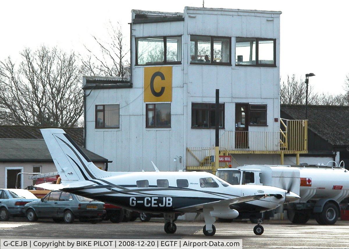 G-CEJB, 2006 Piper PA-46-500TP Malibu Meridian C/N 4697240, SMART MERIDIAN MALIBU GOING PAST THE TOWER
