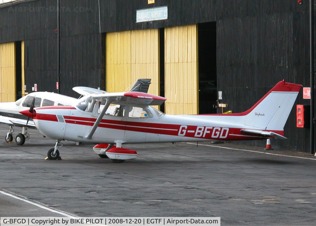 G-BFGD, 1977 Reims F172N Skyhawk C/N 1545, PARKED OUTSIDE MAIN HANGER
