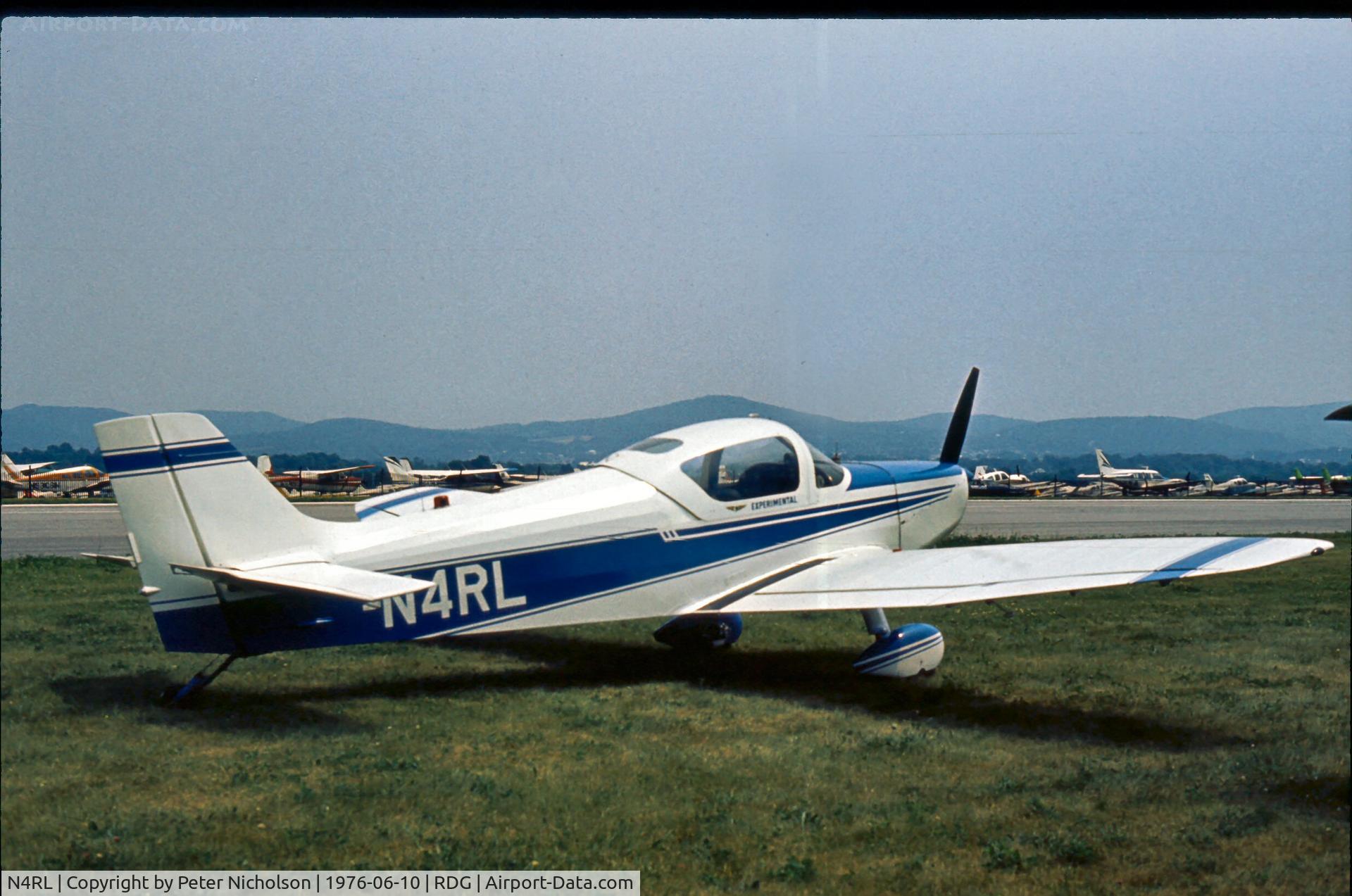 N4RL, 1974 Piel CP-604 Diamant C/N RL-1, This Experimental was seen at the 1976 Reading Airshow