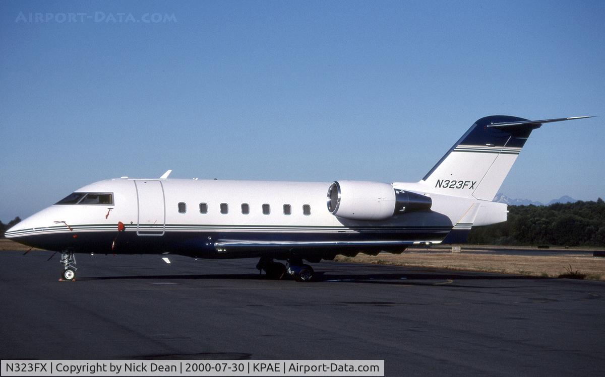 N323FX, 2000 Bombardier Challenger 604 (CL-600-2B16) C/N 5447, KPAE (Currently registered N1NA)