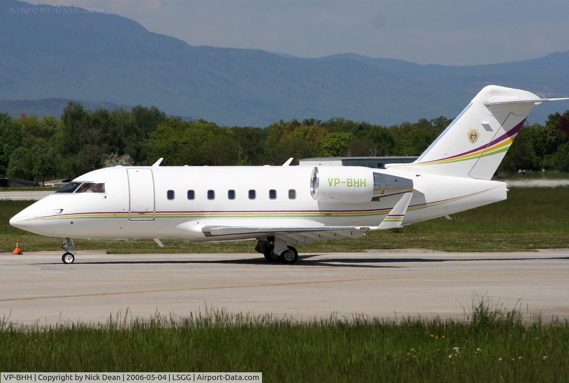 VP-BHH, 2000 Bombardier Challenger 604 (CL-600-2B16) C/N 5448, LSGG