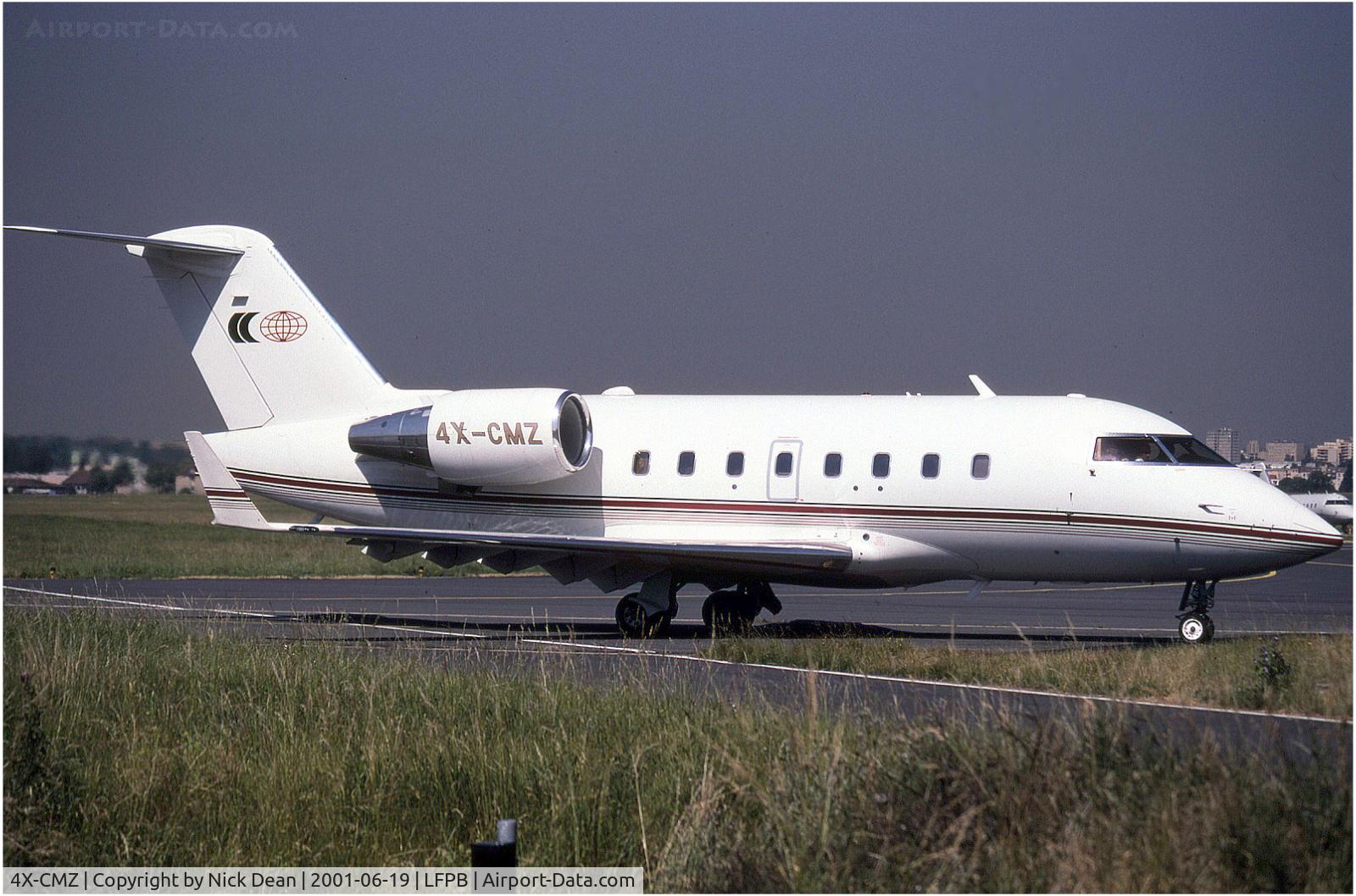 4X-CMZ, 2000 Bombardier Challenger 604 (CL-600-2B16) C/N 5450, LFPB