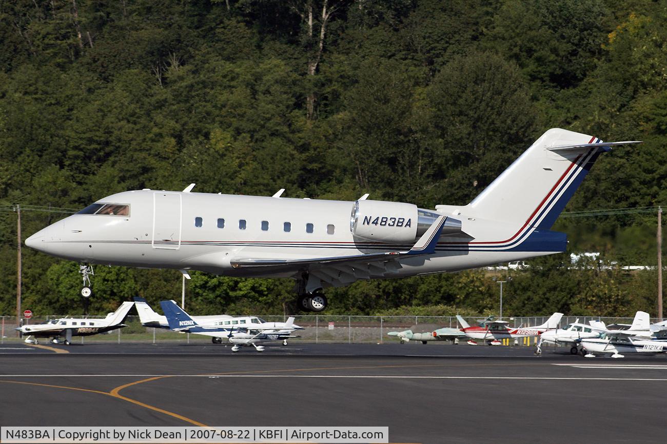 N483BA, 2001 Bombardier Challenger 604 (CL-600-2B16) C/N 5483, KBFI