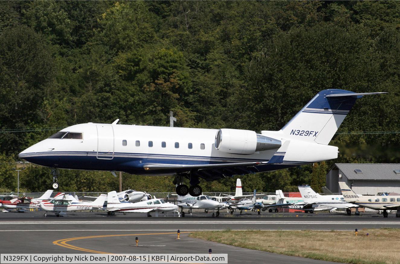 N329FX, 2002 Bombardier Challenger 604 (CL-600-2B16) C/N 5541, KBFI