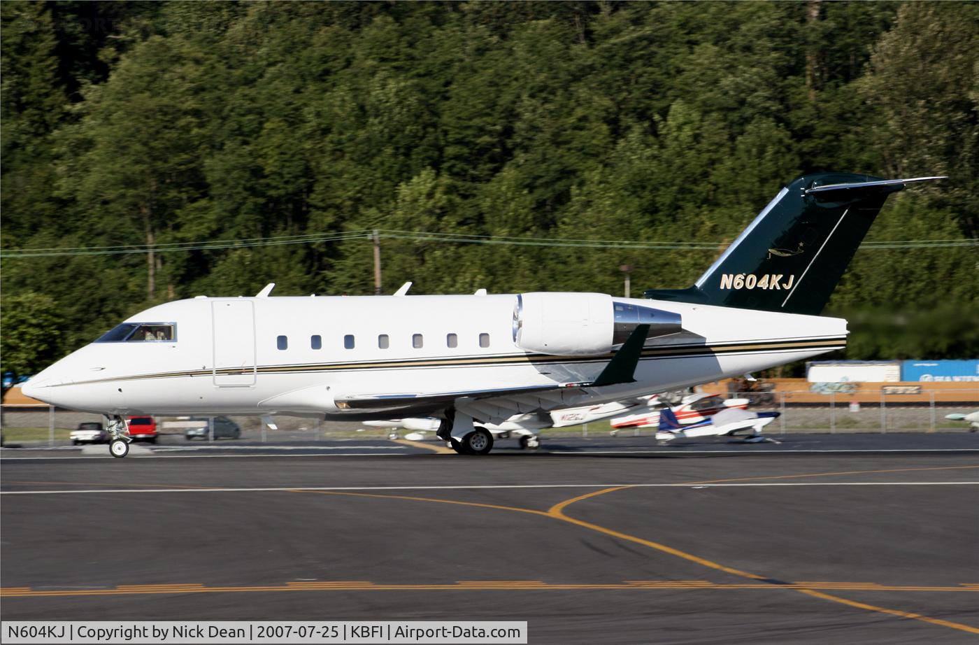 N604KJ, 2002 Bombardier Challenger 604 (CL-600-2B16) C/N 5554, KBFI