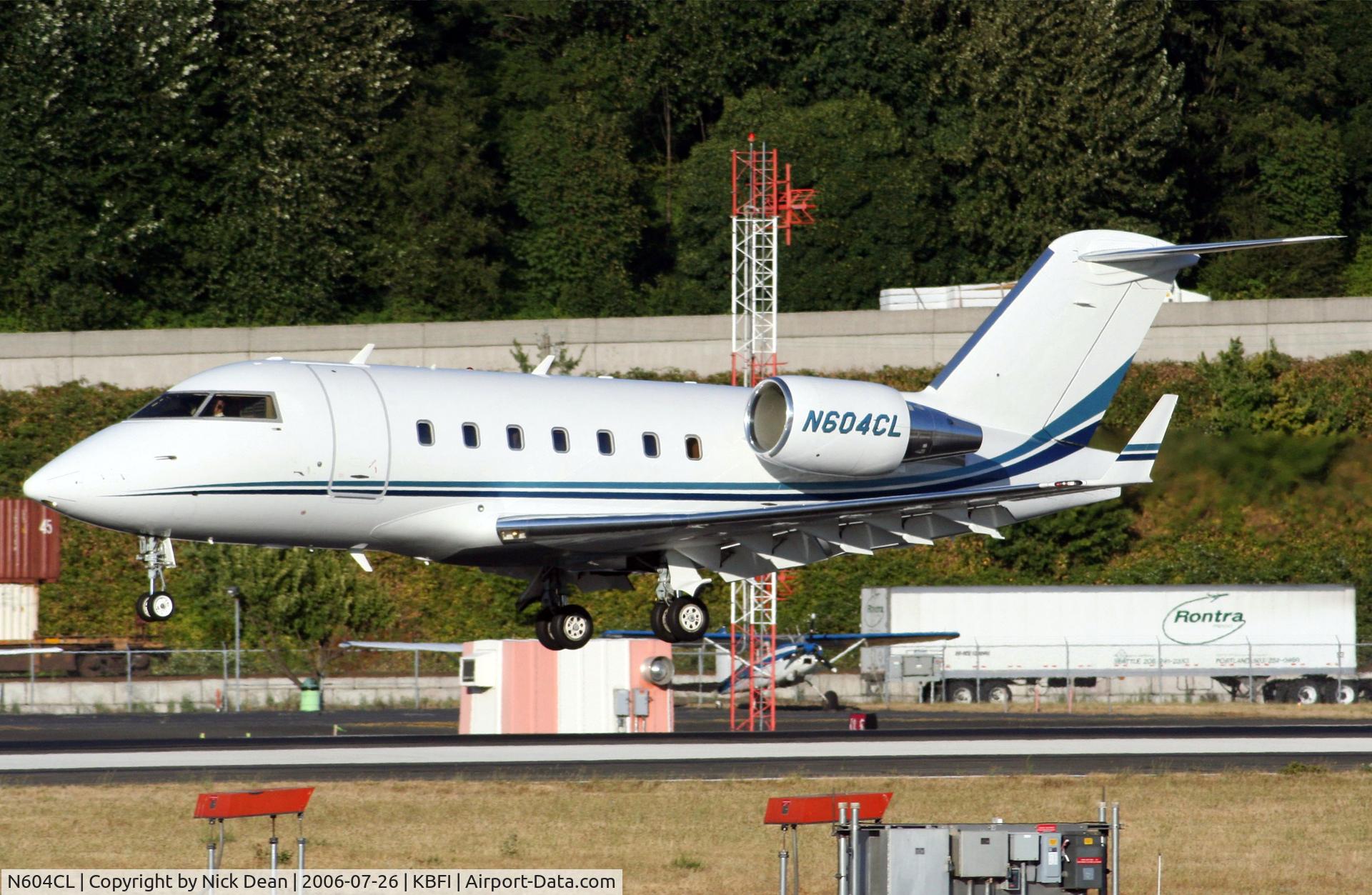 N604CL, 2003 Bombardier Challenger 604 (CL-600-2B16) C/N 5570, KBFI