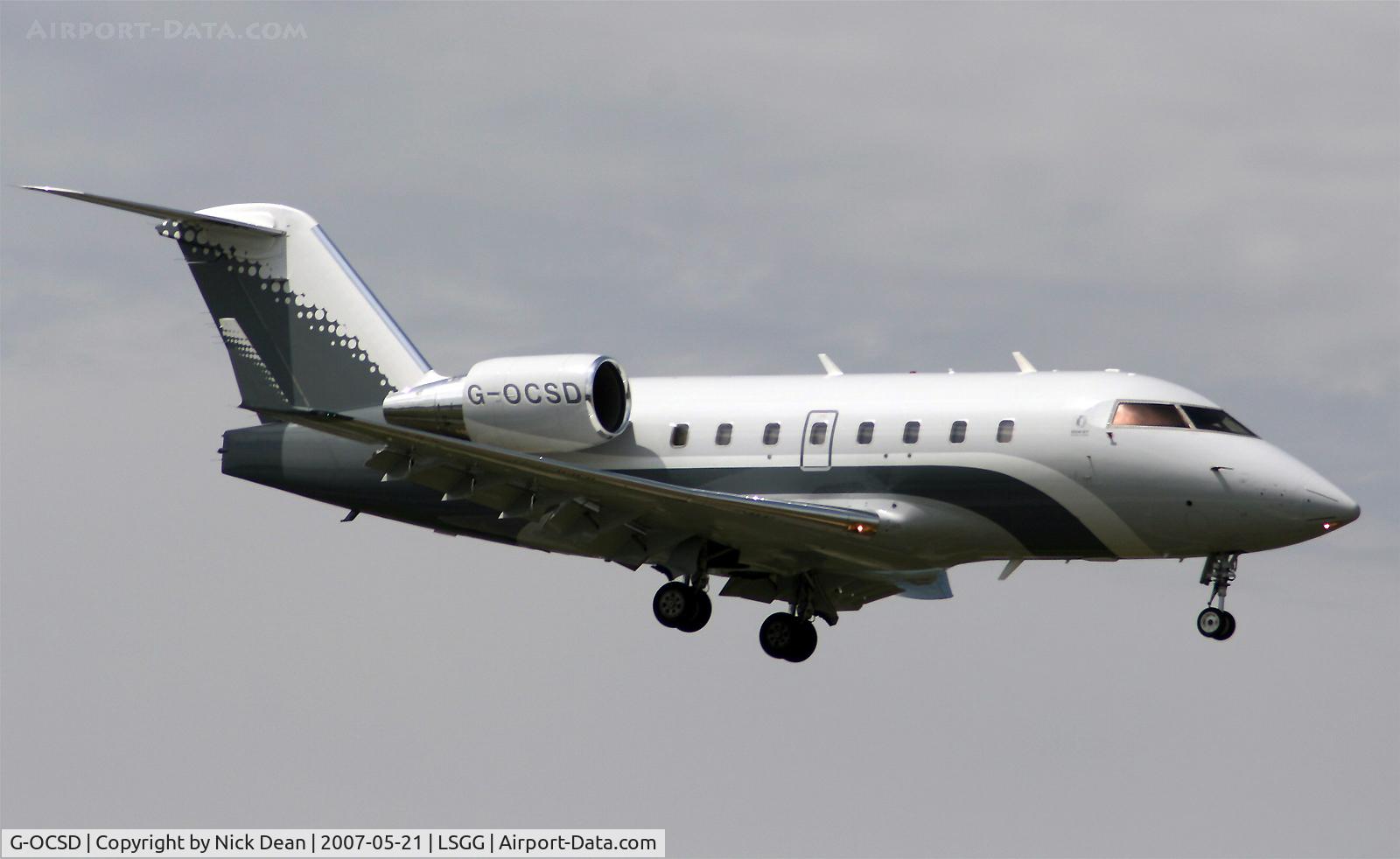 G-OCSD, 2004 Bombardier Challenger 604 (CL-600-2B16) C/N 5591, LSGG