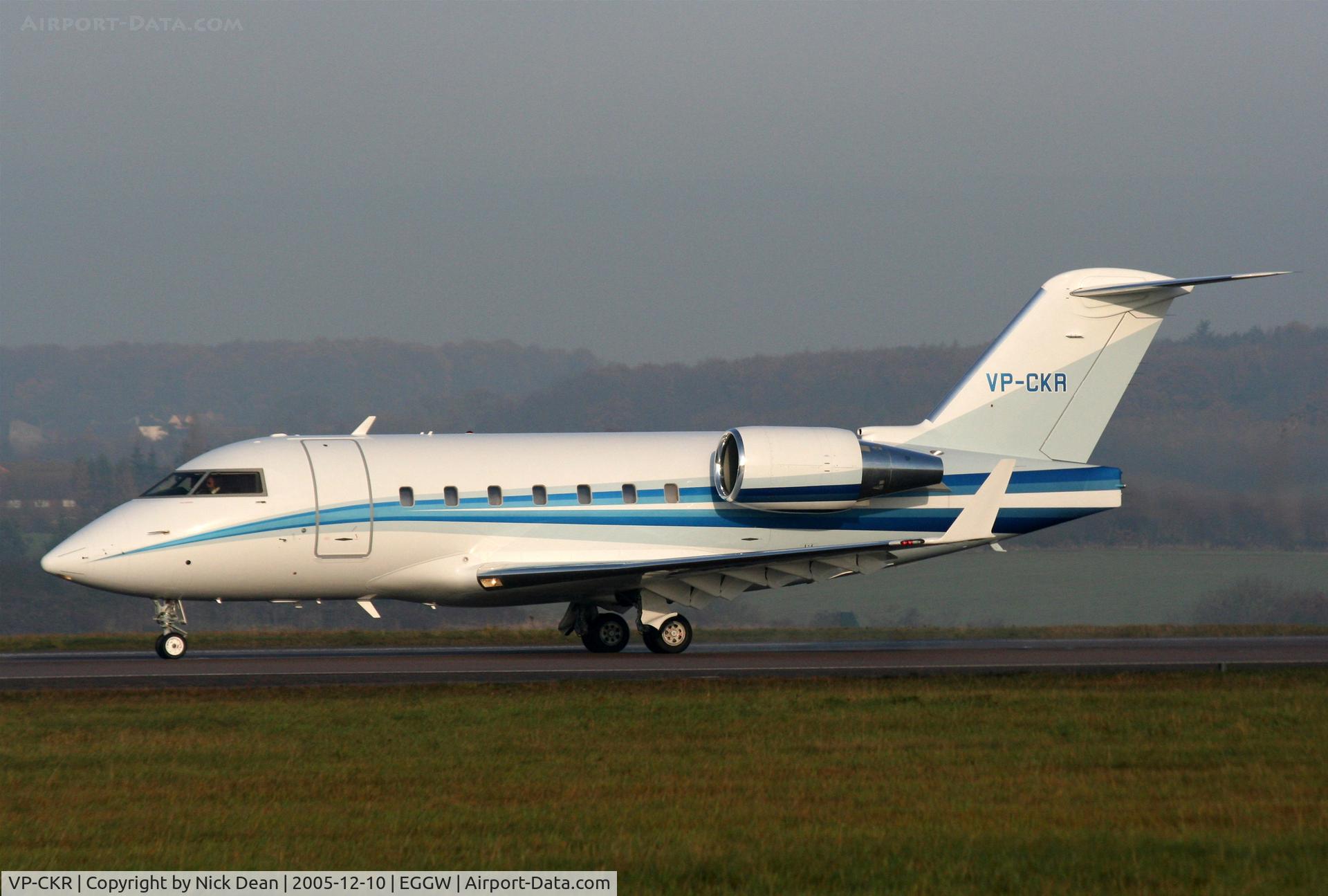 VP-CKR, 2004 Bombardier Challenger 604 (CL-600-2B16) C/N 5597, EGGW