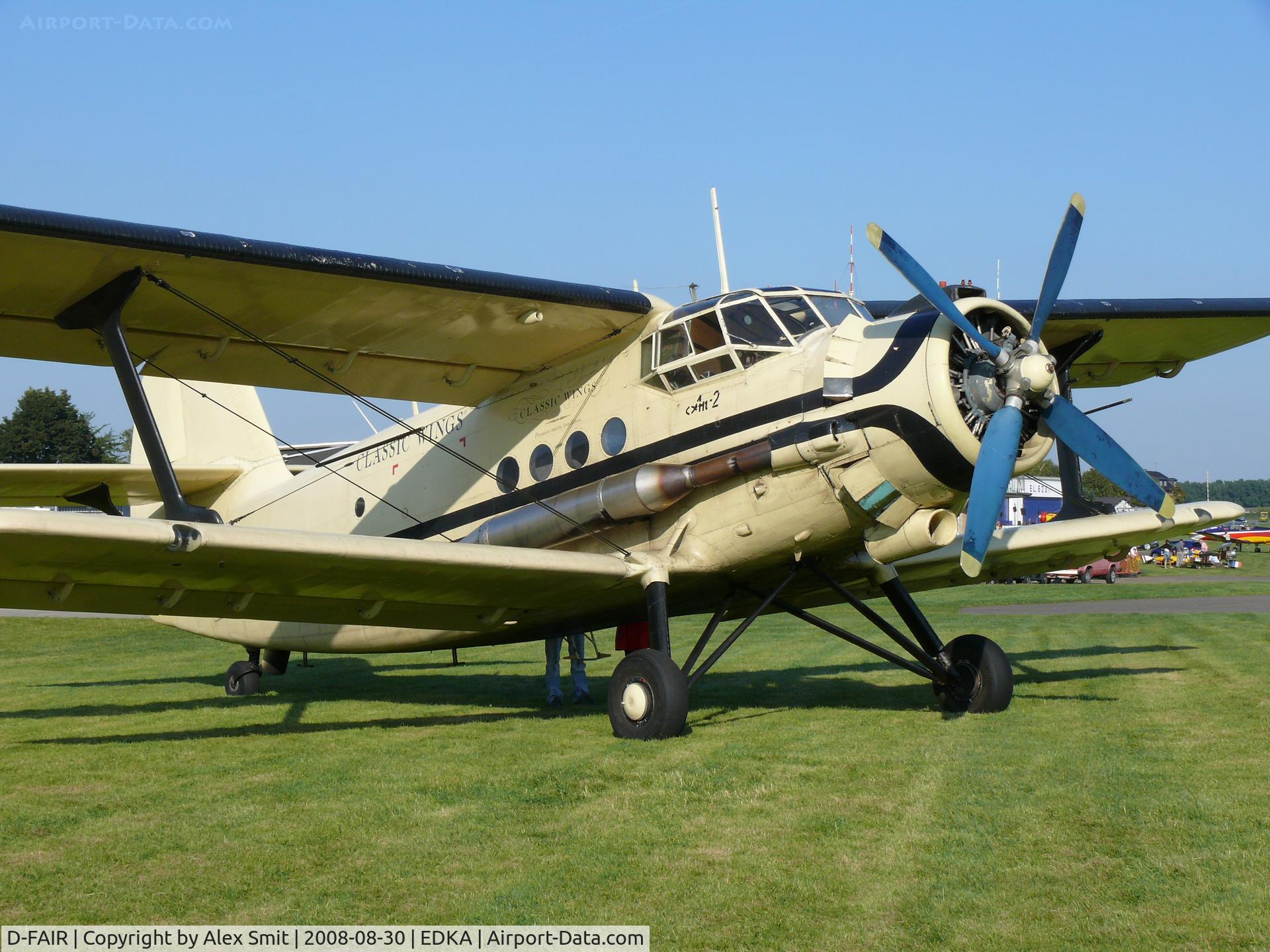 D-FAIR, 1956 Antonov An-2 C/N 172(473)05/1G17205, Antonov An2S Colt D-FAIR Classic Wings