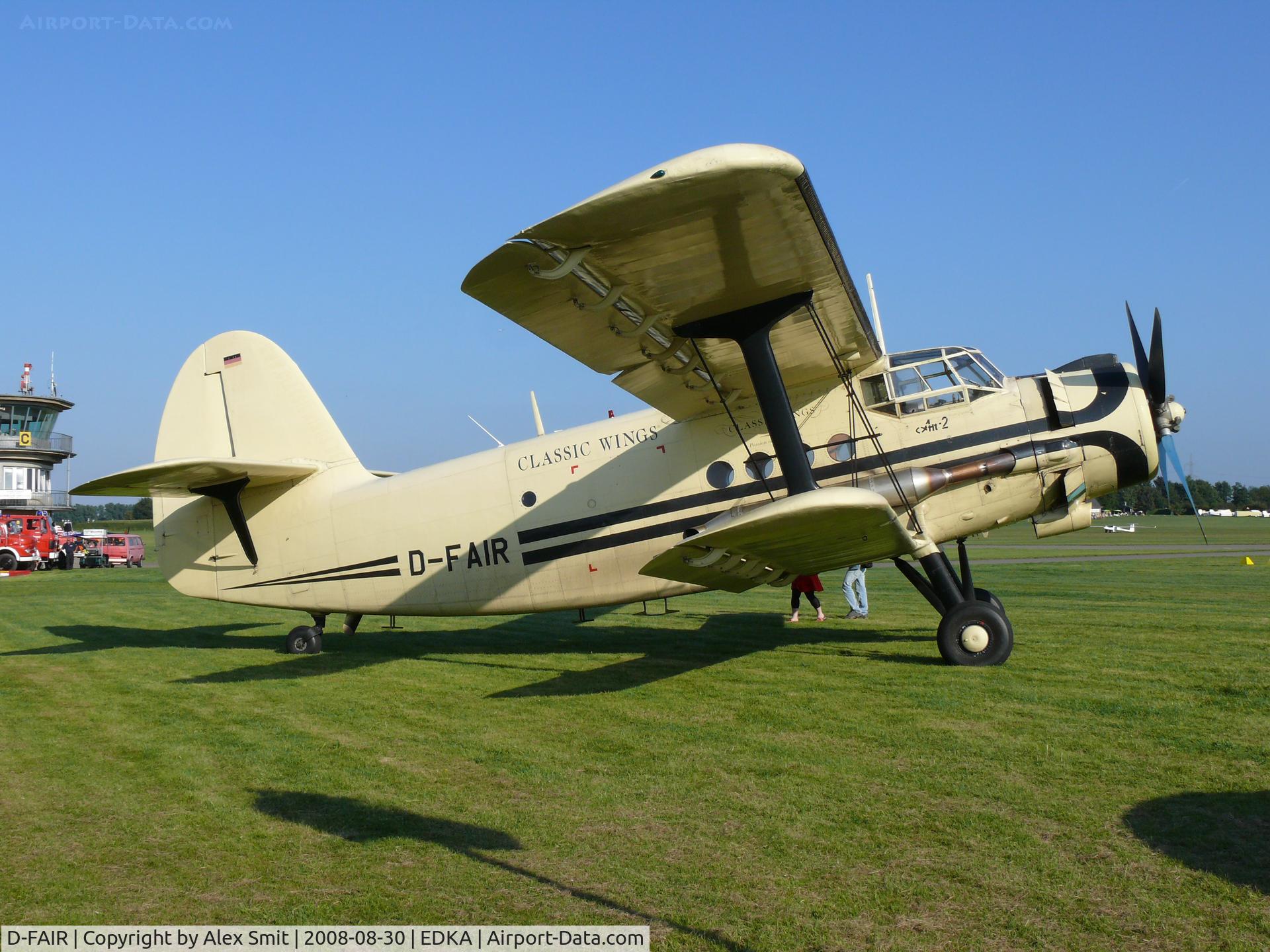 D-FAIR, 1956 Antonov An-2 C/N 172(473)05/1G17205, Antonov An2S Colt D-FAIR Classic Wings