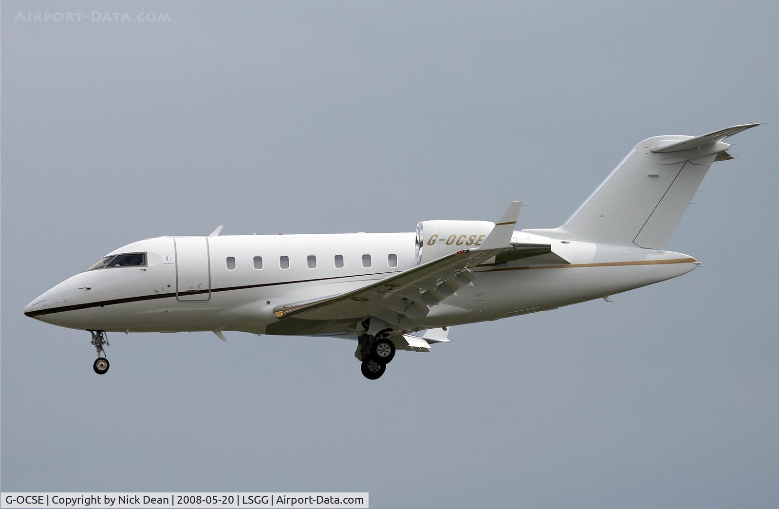 G-OCSE, 2007 Bombardier Challenger 605 (CL-600-2B16) C/N 5710, LSGG