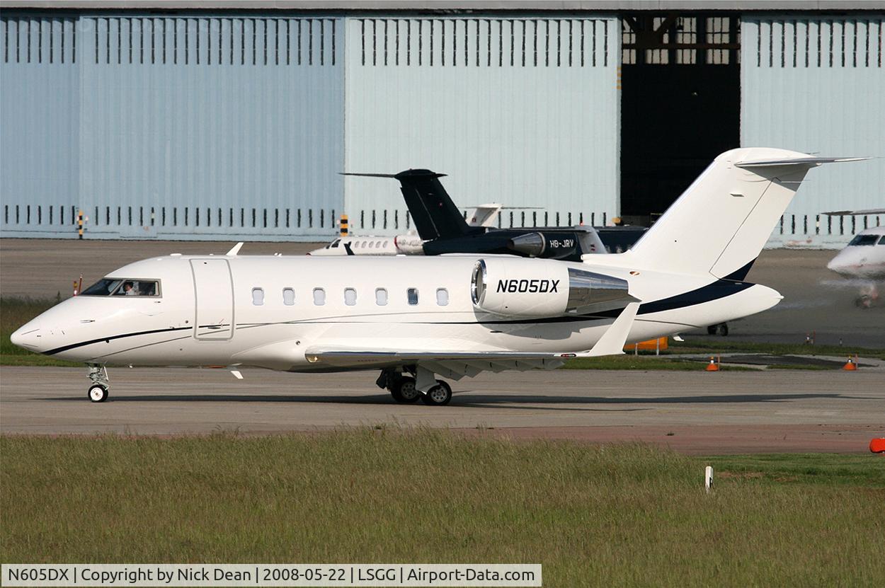 N605DX, 2007 Bombardier Challenger 605 (CL-600-2B16) C/N 5735, LSGG