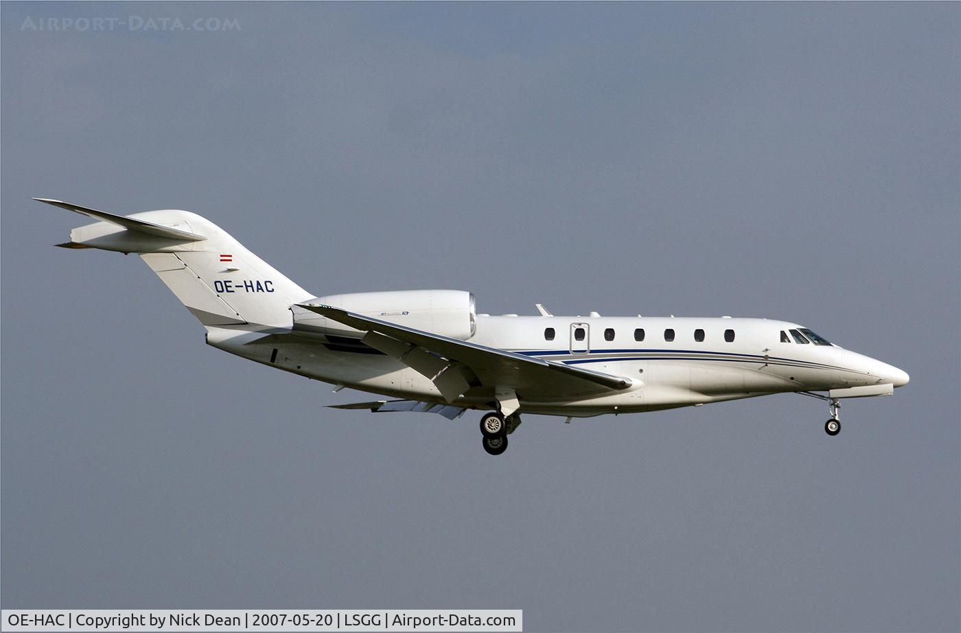 OE-HAC, 2004 Cessna 750 Citation X Citation X C/N 750-0232, LSGG