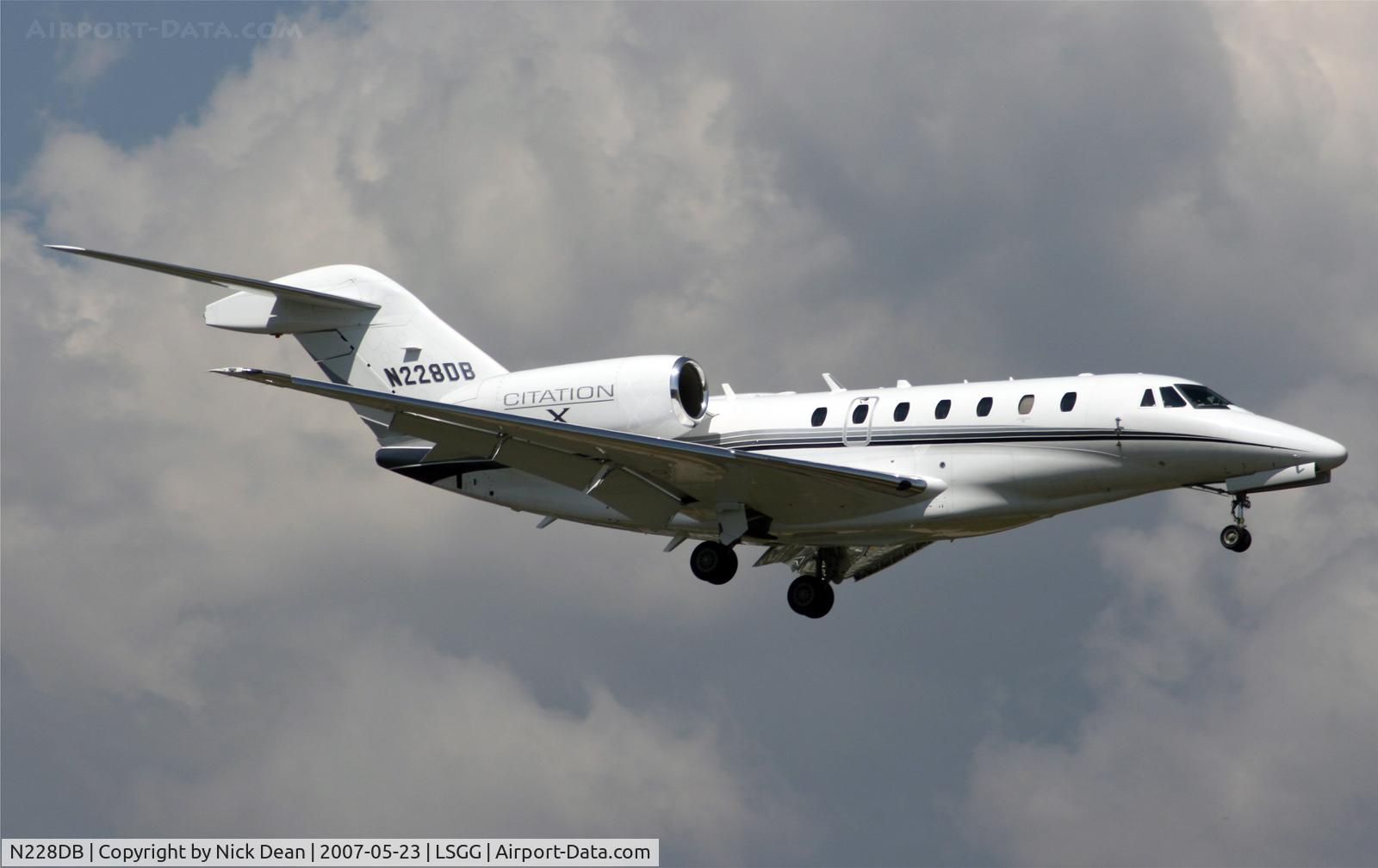N228DB, 2004 Cessna 750 Citation X C/N 750-0228, LSGG