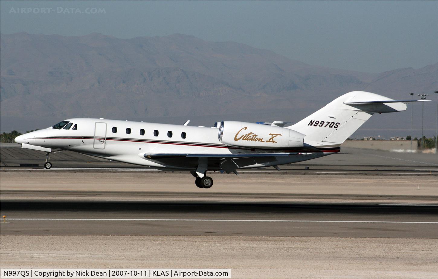 N997QS, 2002 Cessna 750 Citation X C/N 750-0208, KLAS