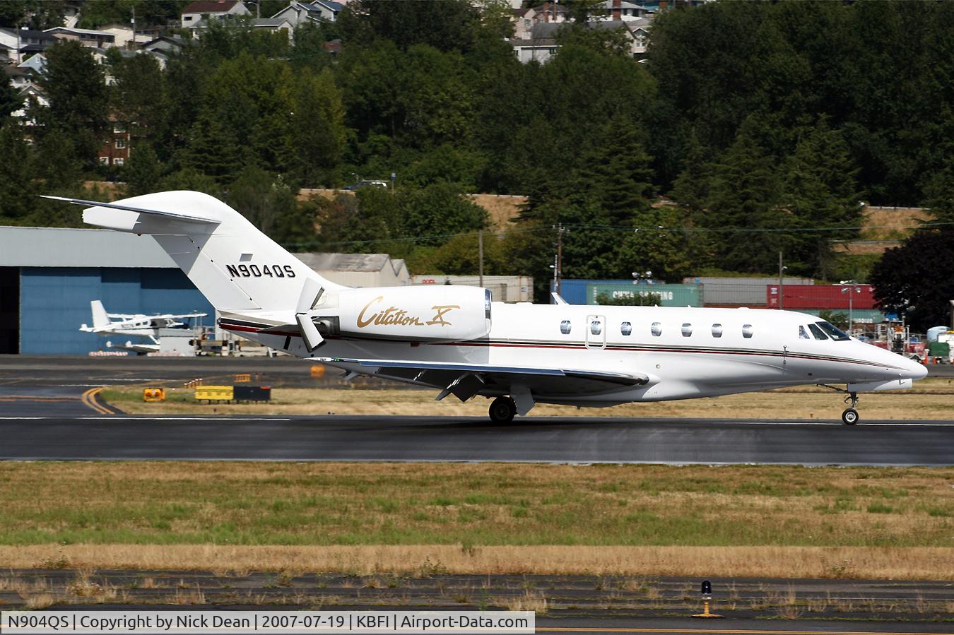 N904QS, 2003 Cessna 750 Citation X Citation X C/N 750-0210, KBFI