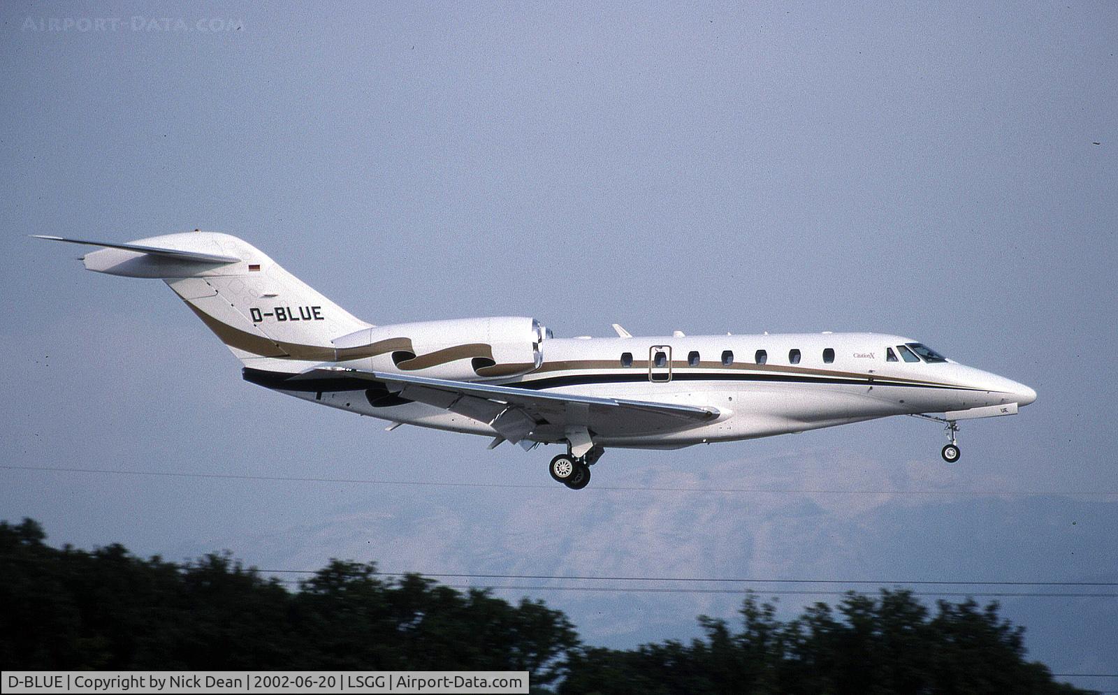 D-BLUE, 2001 Cessna 750 Citation X Citation X C/N 750-0140, LSGG