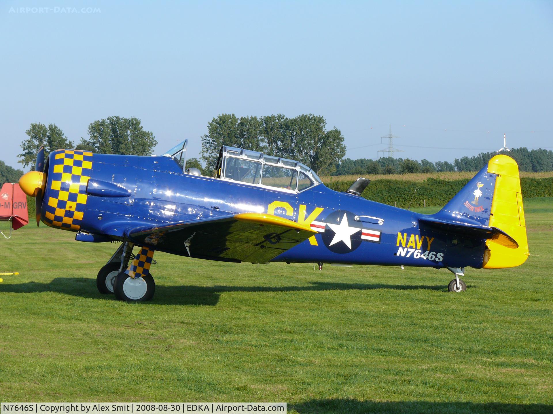 N7646S, North American SNJ-4 Texan C/N 88-13050, North American SNJ-4 Texan N7646S painted as US Navy CK