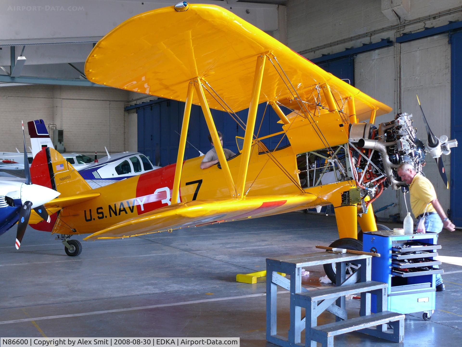N86600, Boeing A75 C/N 75-899, Boeing A75 Stearman Kaydet N86600 painted as US Navy 317