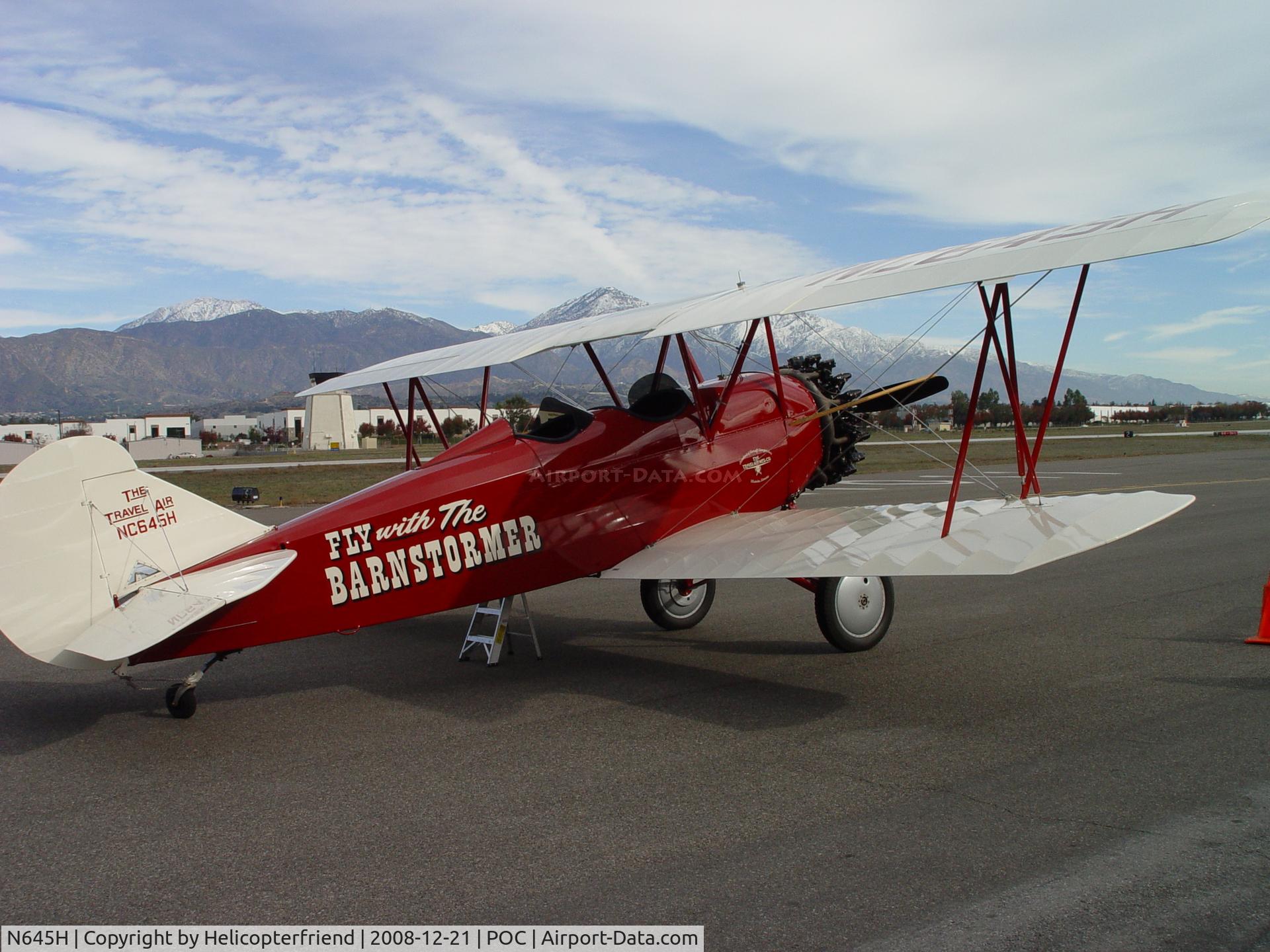 N645H, 1929 Curtiss-Wright Travel Air E-4000 C/N 1220, On display at Brackett/Flying in/Flying out