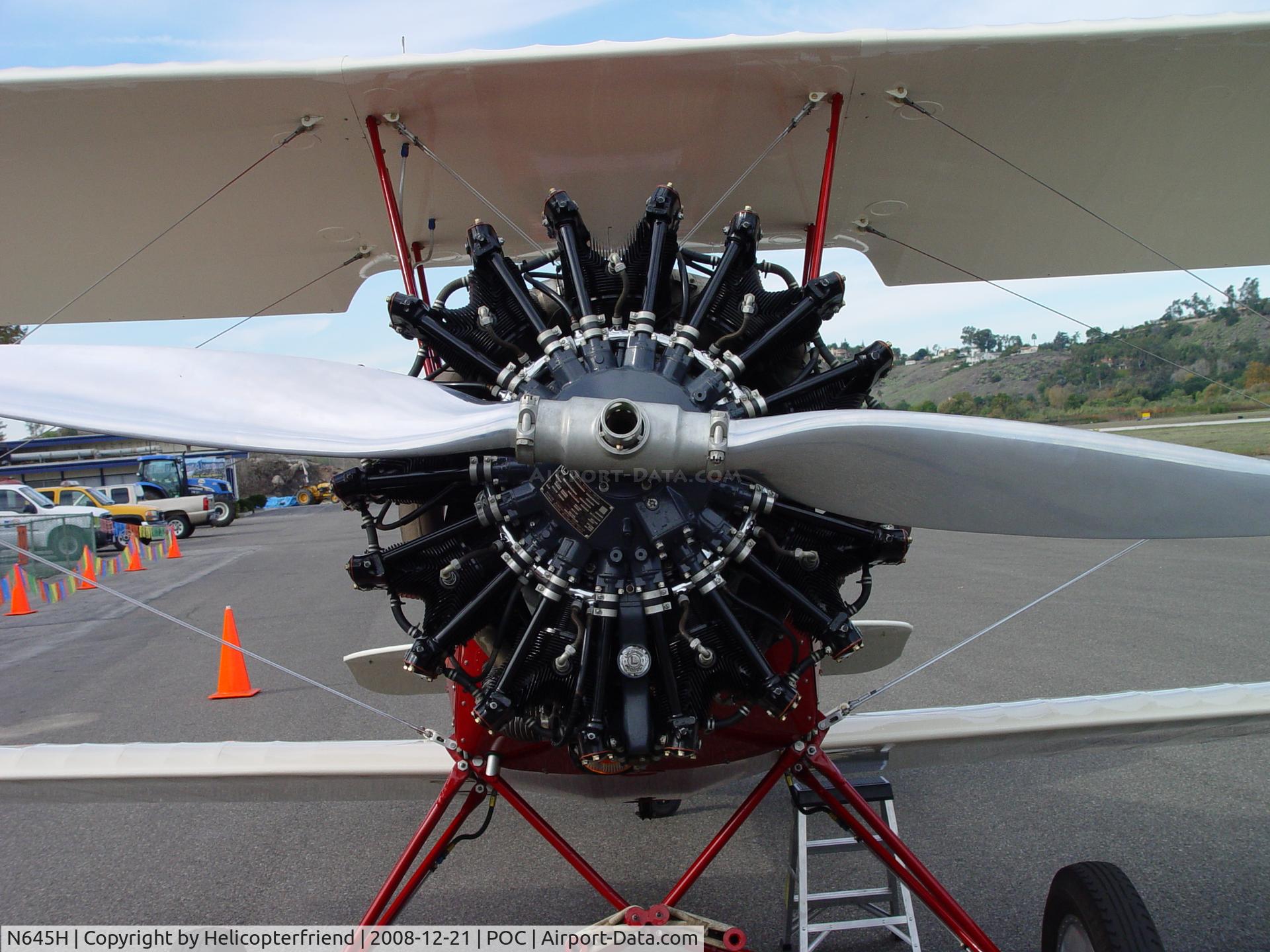 N645H, 1929 Curtiss-Wright Travel Air E-4000 C/N 1220, Engine/On display at Brackett/Flying in/Flying out