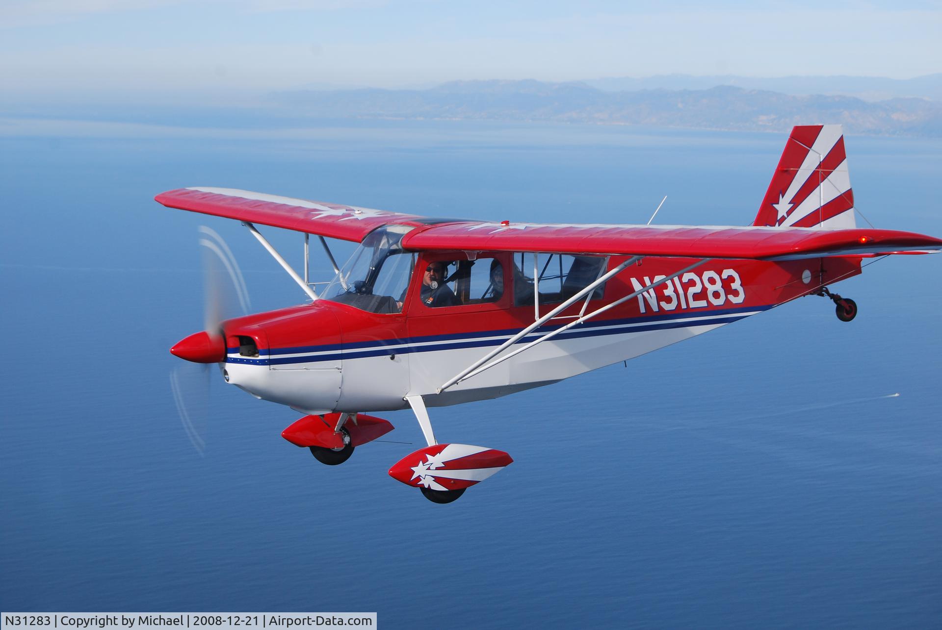 N31283, 1972 Bellanca 7KCAB Citabria C/N 334-72, Air to Air