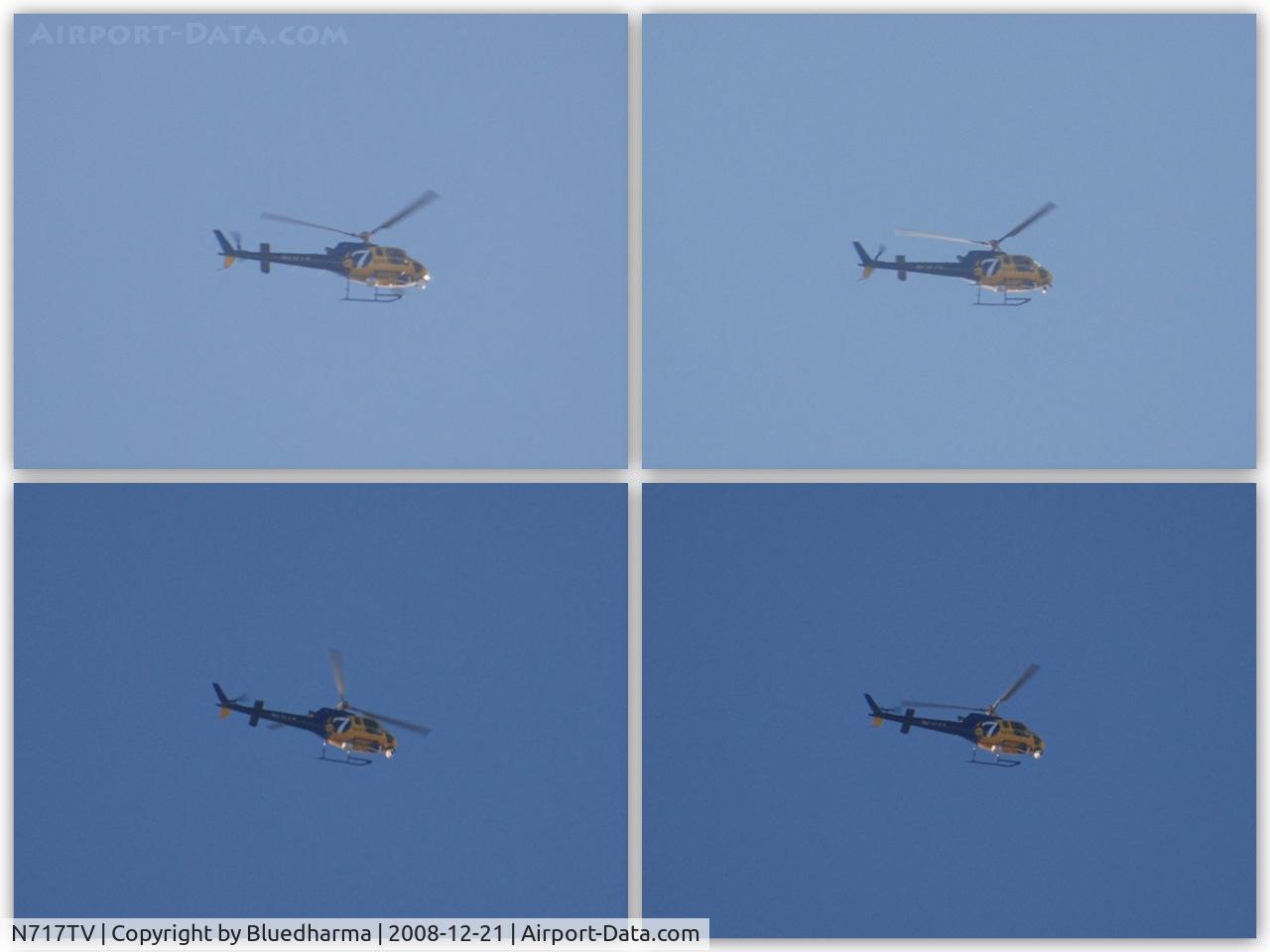 N717TV, 2003 Eurocopter AS-350B-2 Ecureuil C/N 3761, Denver Channel 7 News over Columbine High School. Note forward camera rotating.
