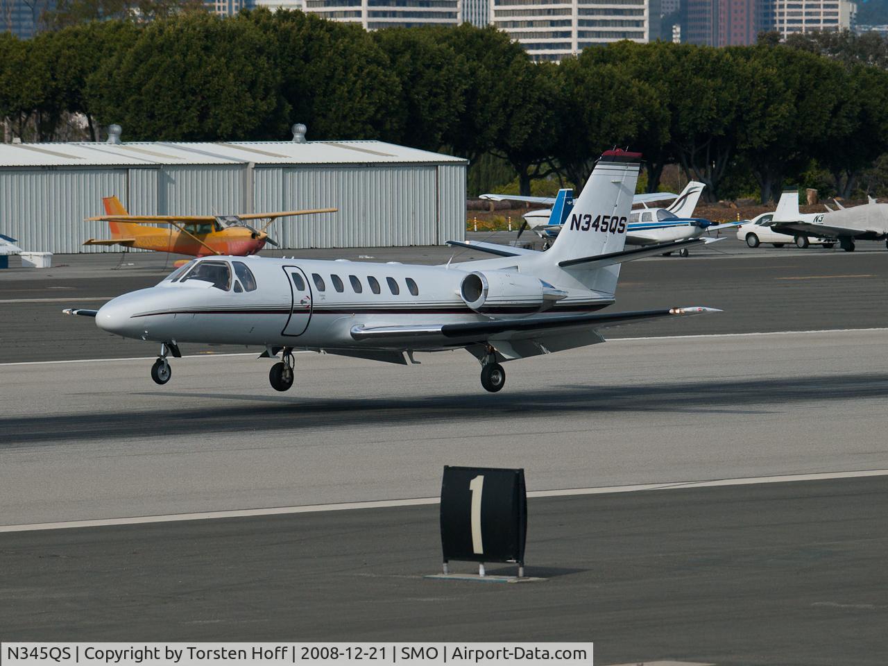 N345QS, 1997 Cessna 560 C/N 560-0445, N345QS arriving on RWY 21