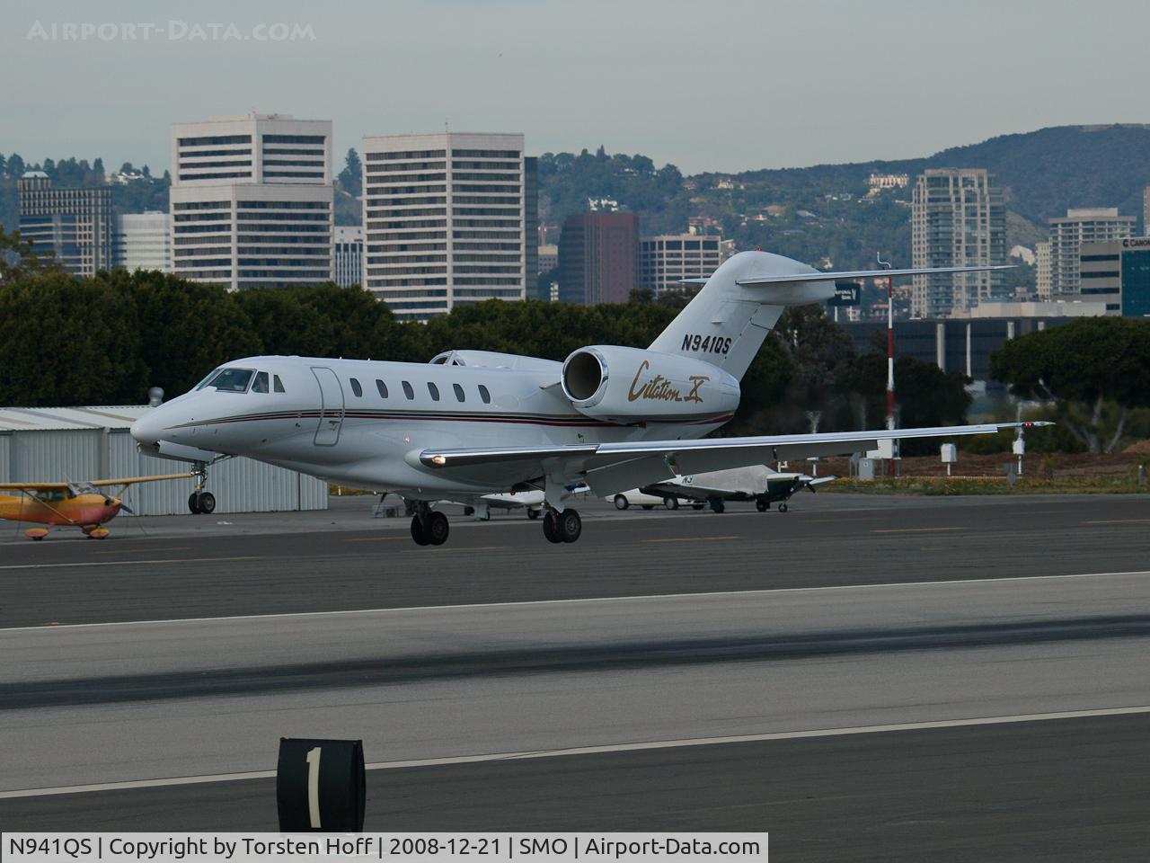 N941QS, 2001 Cessna 750 Citation X Citation X C/N 750-0141, N941QS arriving on RWY 21