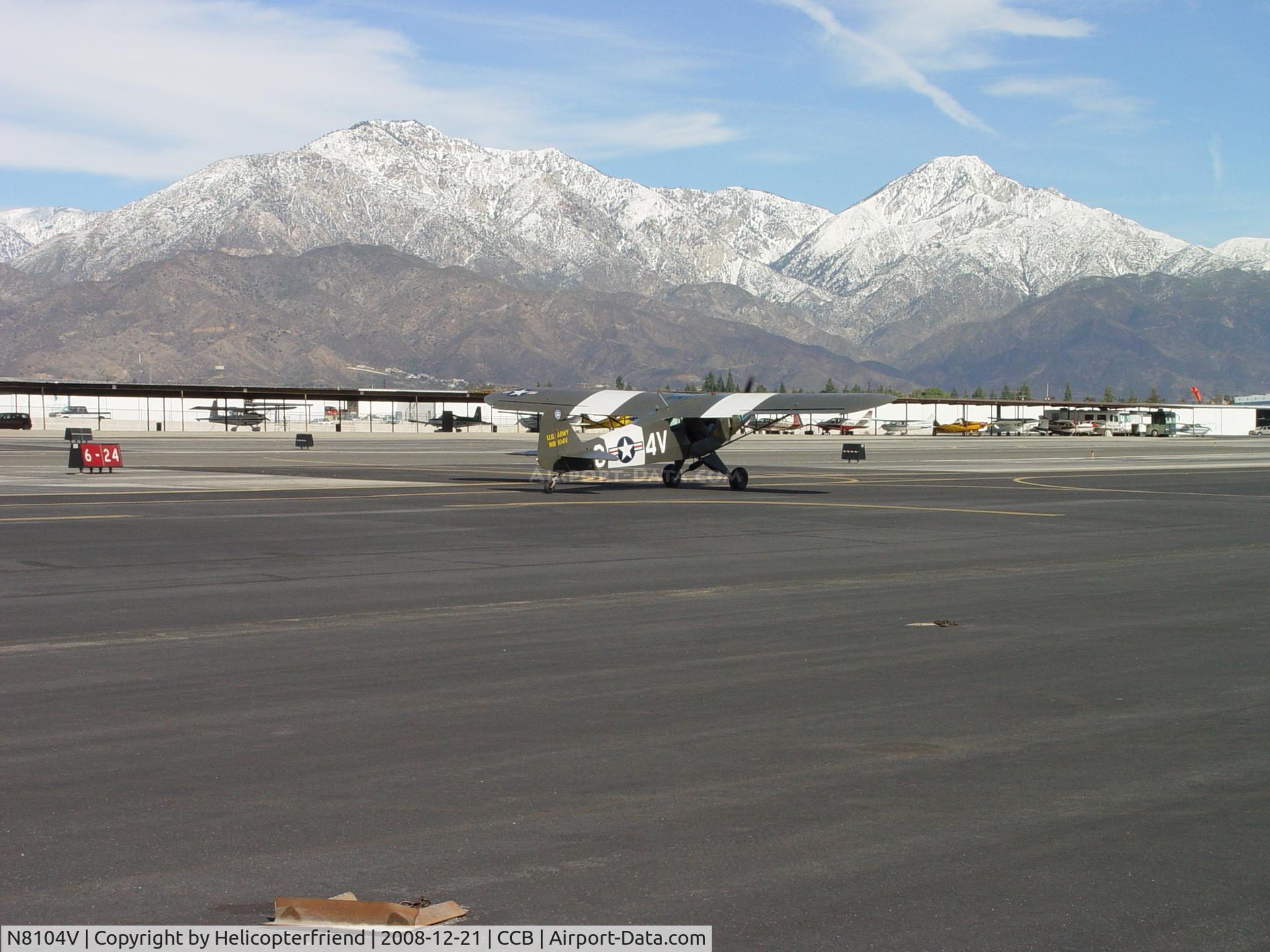 N8104V, 1989 Wag-Aero Sport Trainer C/N GWA466, Just left runway, taxiing to hanger