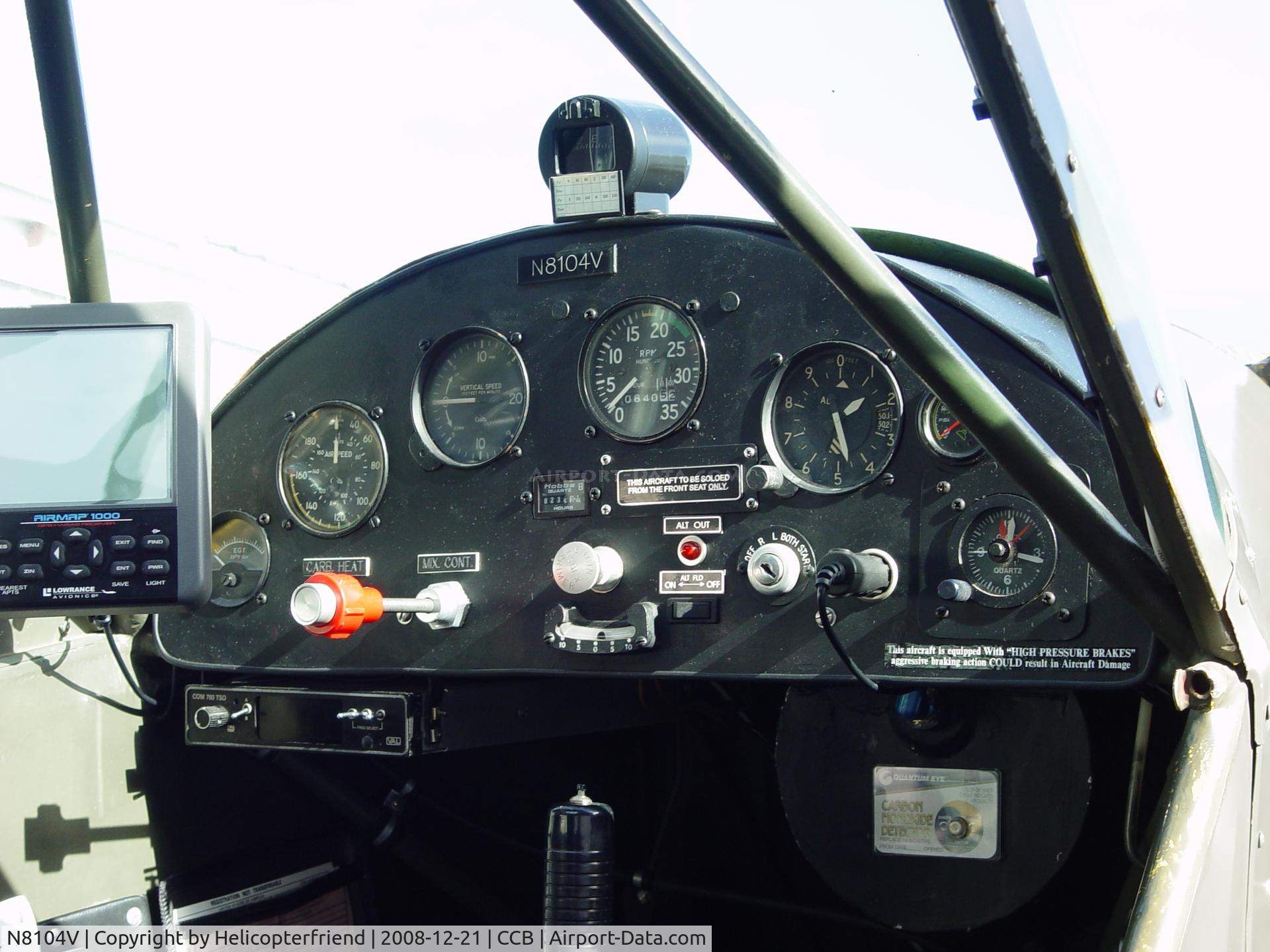 N8104V, 1989 Wag-Aero Sport Trainer C/N GWA466, Cockpit and instruments