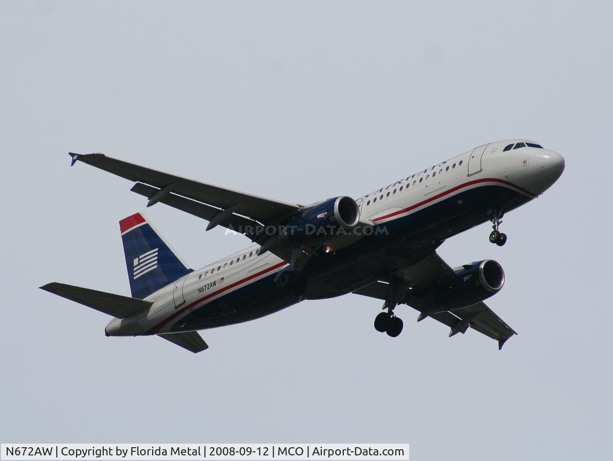 N672AW, 2004 Airbus A320-232 C/N 2193, US Airways A320