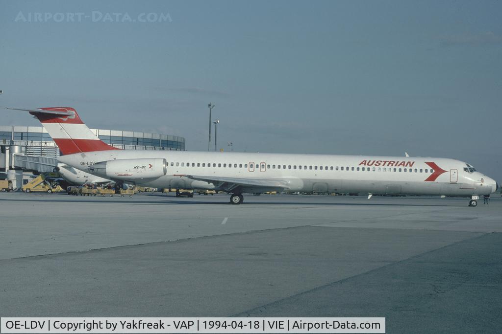 OE-LDV, 1982 McDonnell Douglas MD-82 (DC-9-82) C/N 48020, Austrian Airlines MD80